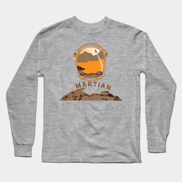 Martian Long Sleeve T-Shirt by chrisbizkit